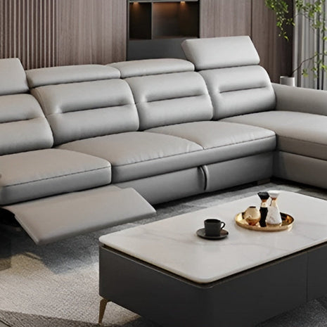 Sectional Leather Sofa Bed With Recliner