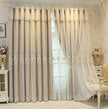 Floral Embroidered Tulle Window Curtain / Ruchi