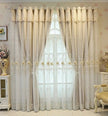 Floral Embroidered Tulle Window Curtain / Ruchi