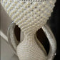 Luxury Style Pearl Crafted Floor Vase / Ruchi 