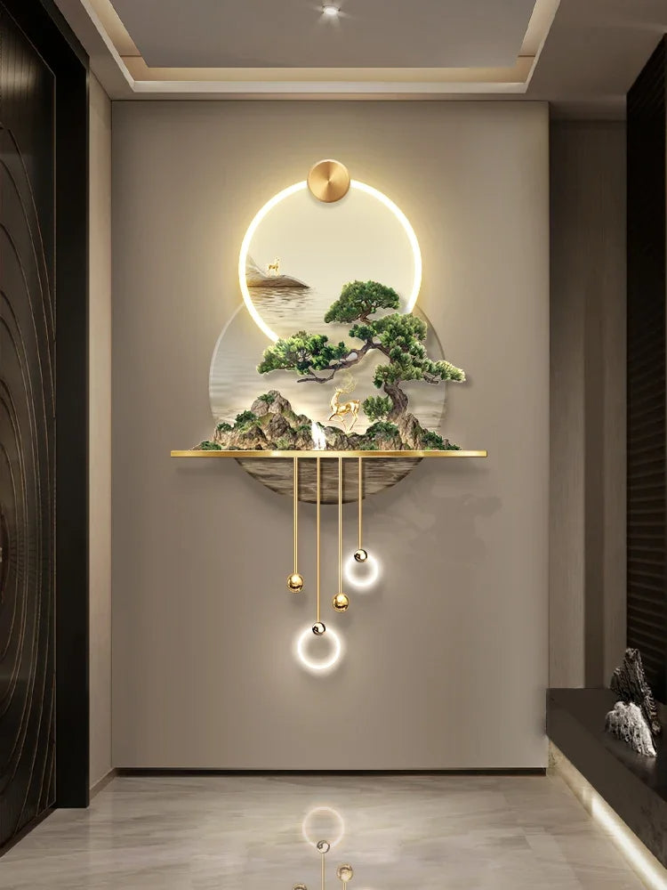 Modern Illuminated LED Remote Control Wall Painting / Ruchi