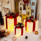 3 Pieces Transparent Christmas Cubical Metal Gift Box / Ruchi