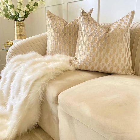 Gold Stripe Jacquard Pillow Case
