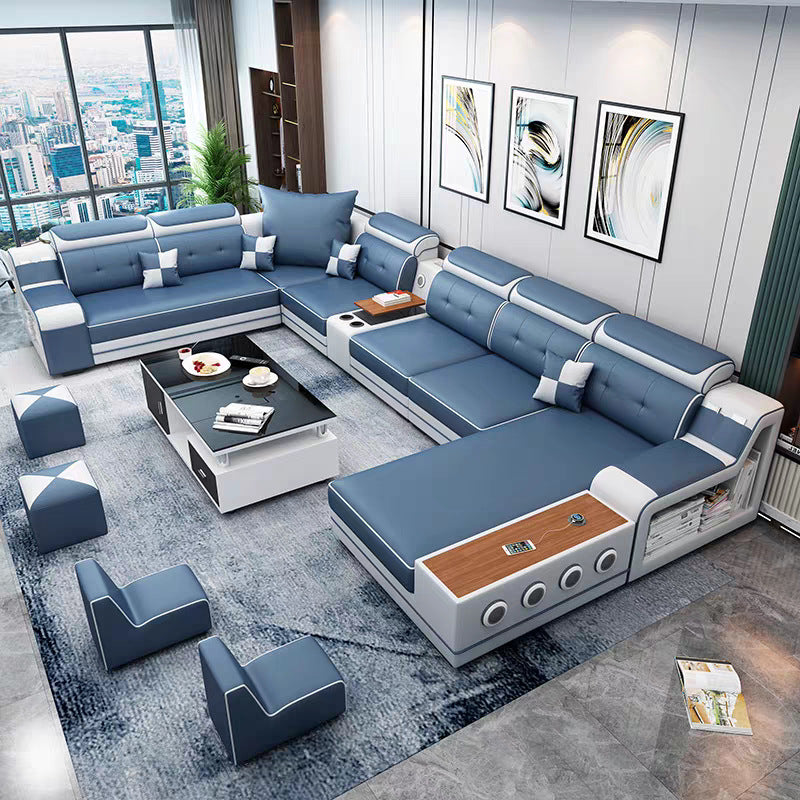 U-Shaped Sectional Sofa Set