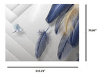 Modern Feather Design 3D Wallpaper For Home / Ruchi