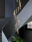 Elegant LED Tube Staircase Pendant Light / Ruchi
