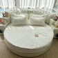 Round Microfiber Fabric Fitted Bedsheet And Bed-Skirt