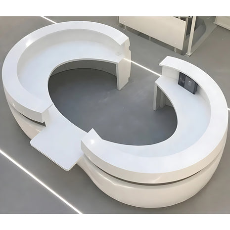 U Shaped Wooden Reception Desk / Ruchi