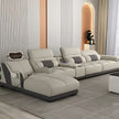 Head Massager Leather Sectional Sofa