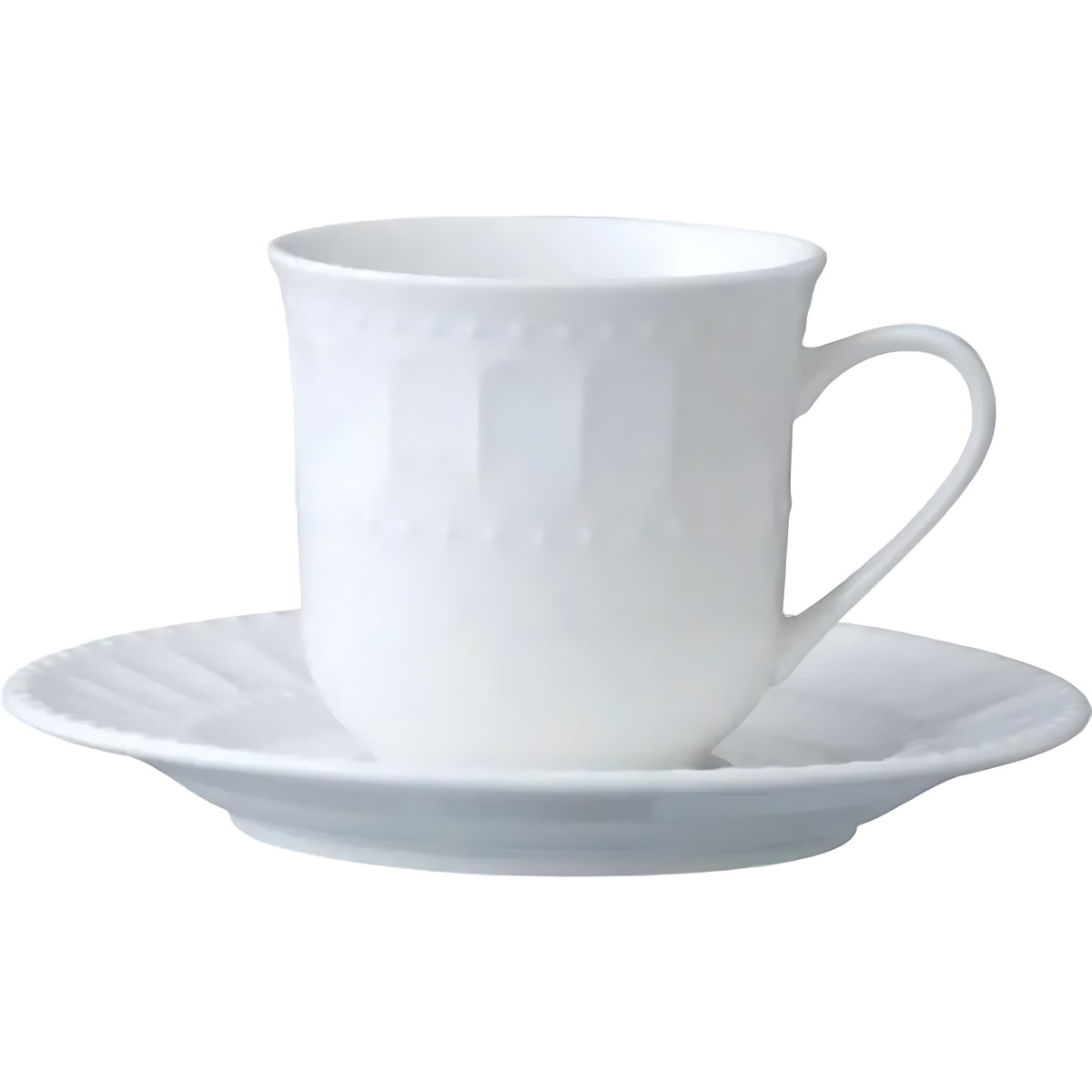 46 Pieces White Ceramic Dinnerware Set For 6 / Ruchi
