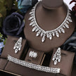 Silver Design Necklace Set For Women
