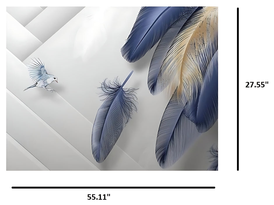 Modern Feather Design 3D Wallpaper For Home / Ruchi
