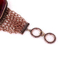 Modern Vintage Red Metallic Stone Bracelet / Ruchi
