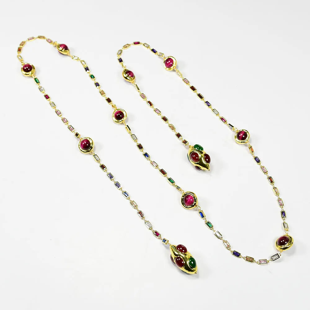 Modern Long Sweater Chain Necklace / Ruchi