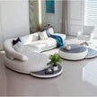 Genuine Leather Sectional Sofa With Chaise / Ruchi 