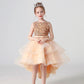 Sleeveless Kids Party Dress With Tulle Skirt