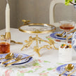 Glass Top Brass Fruit Tray For Party / Ruchi