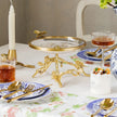 Glass Top Brass Fruit Tray For Party / Ruchi