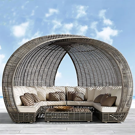 Modern Rattan Patio Outdoor Sofa Bed / Ruchi
