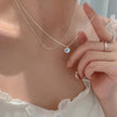 Dual Layer Moonstone Heart Necklace / Ruchi