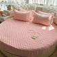 Cotton Round Fitted Bedsheet And Pillows / Ruchi