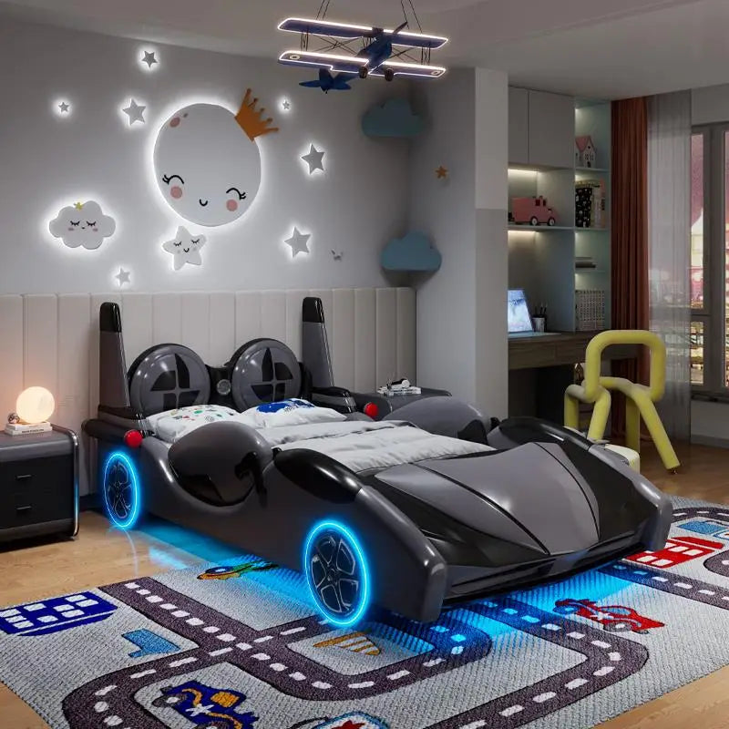 Leather Car Bed with LED & Speaker