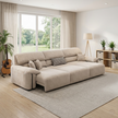 Chenille Fabric Remote Control Extendable Sofa Bed