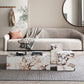 Modern Rectangular Marble Coffee Table / Ruchi