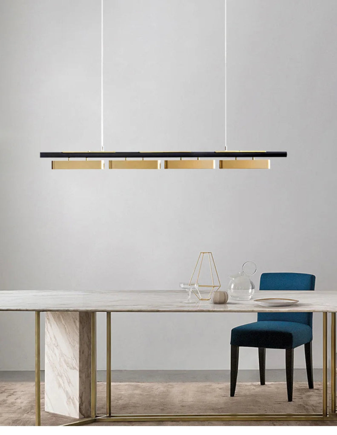 4 Heads LED Modern Pendant Light