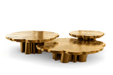 3 Piece Luxury Metal Coffee Table / Ruchi