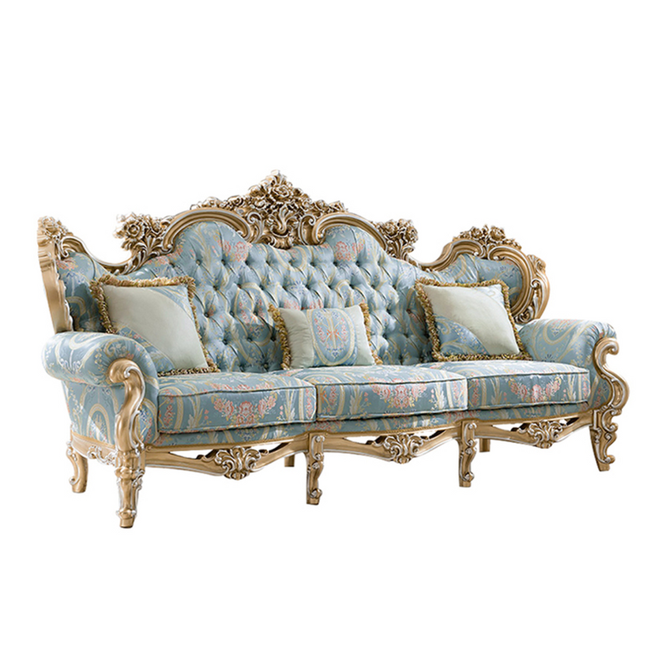 Liville Floral Fabric European Sofa Set / Ruchi