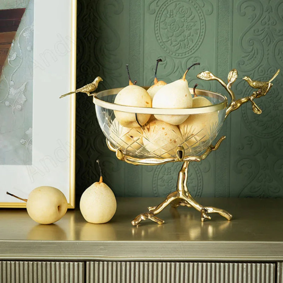 Modern Glass Bowl Fruit Tray For Party / Ruchi