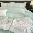 4Pcs Floral Cotton Polyester Fitted Bedding Set / Ruchi