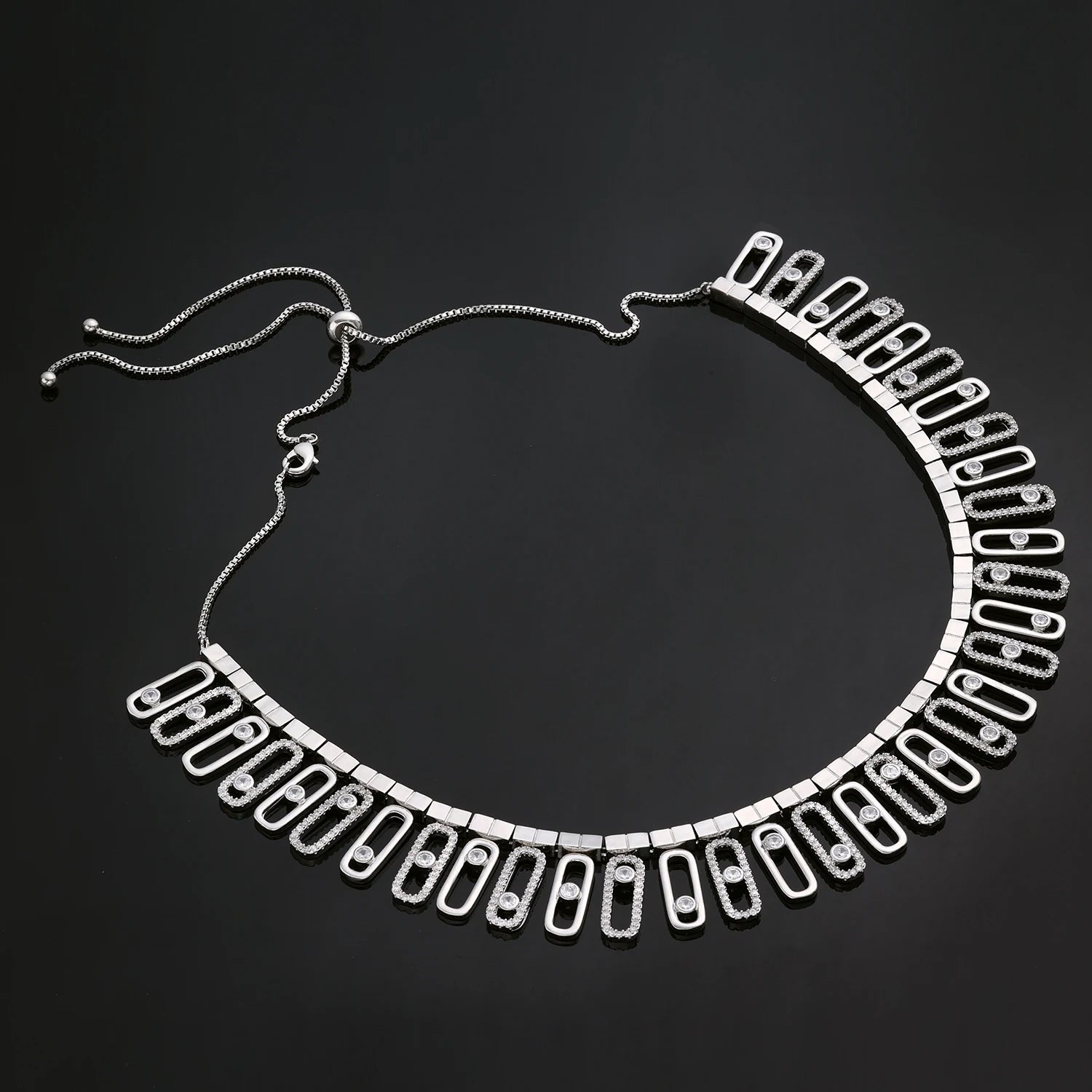 4 Piece Crystal Necklace Set For Girls / Ruchi