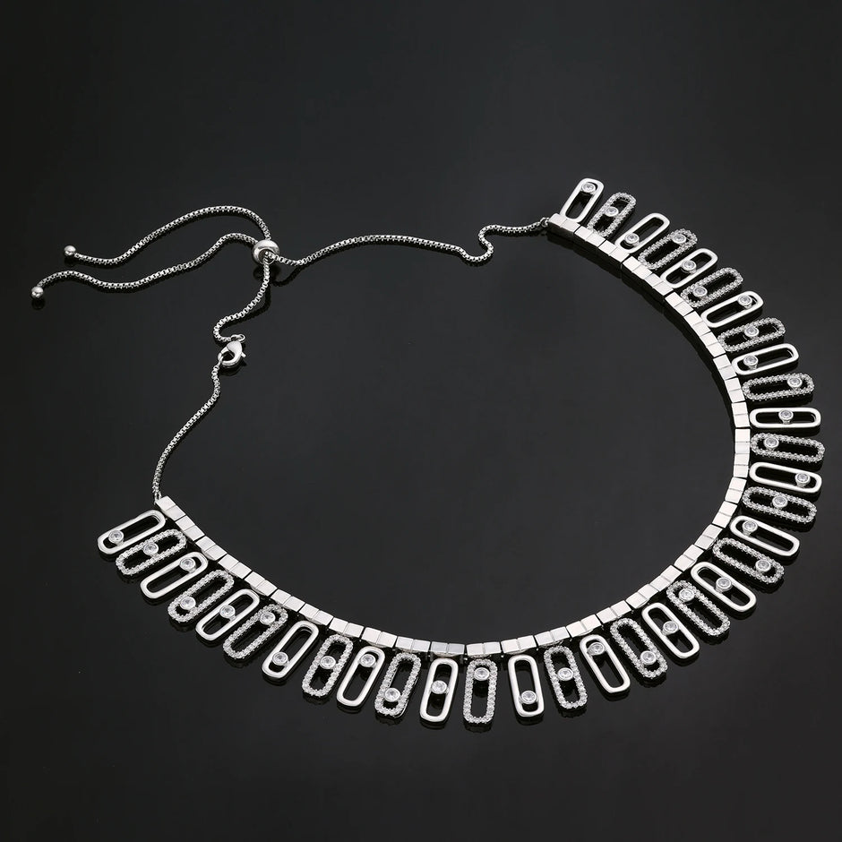 4 Piece Crystal Necklace Set For Girls / Ruchi