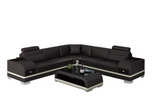 L-Shaped Leather Sectional Sofa With Storage / Ruchi
