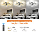 Modern Remote Control Ceiling Fan With LED Light / Ruchi