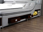 Ultimate Leather Upholstery Multifunctional Smart Bed / Ruchi