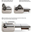 Modern Linen Cotton Sofa Bed With Storage / Ruchi