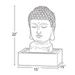 Outdoor Indoor Polyresin Fiberglass LED Buddha Water Fountain