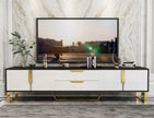 Elegant Wooden Coffee Table And TV Stand Set