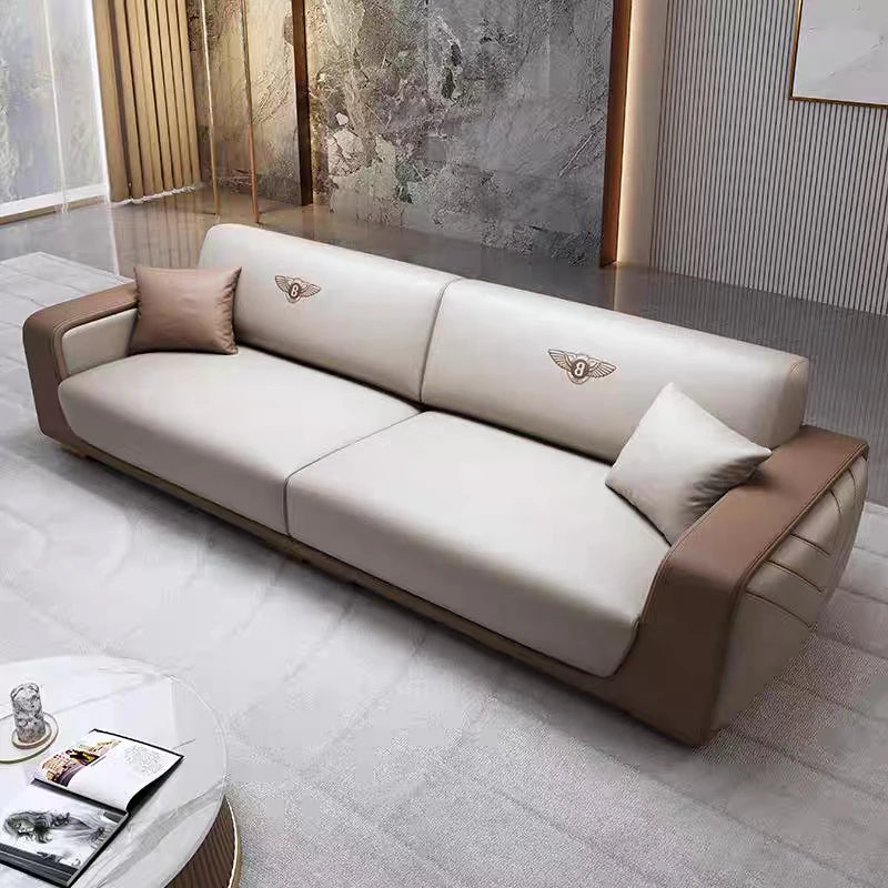 Modern Italian Style Leather Sofa Set / Ruchi