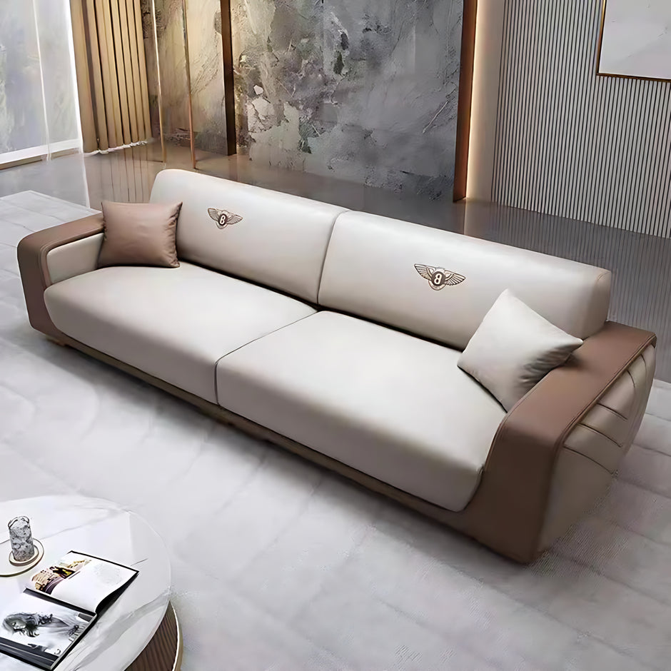 Modern Italian Style Leather Sofa Set / Ruchi