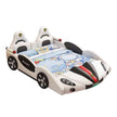 Car Theme Childrens LED Leather Bed / Ruchi