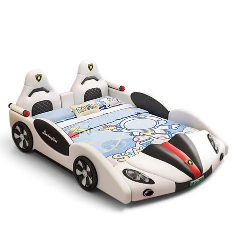 Car Theme Childrens LED Leather Bed / Ruchi