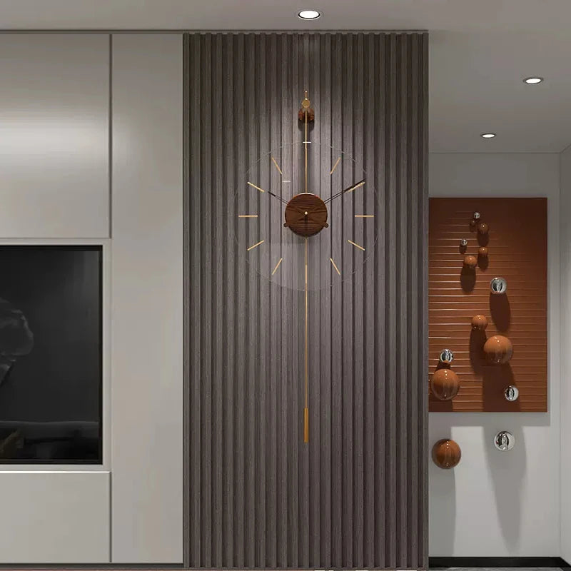 Modern Retro Style Mounted Wall Clock / Ruchi