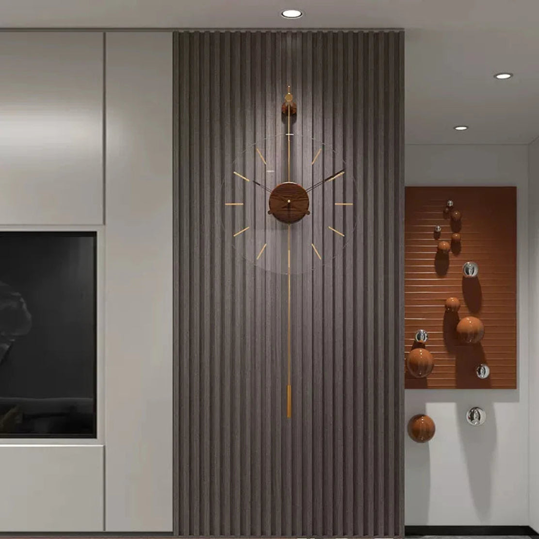 Modern Retro Style Mounted Wall Clock / Ruchi