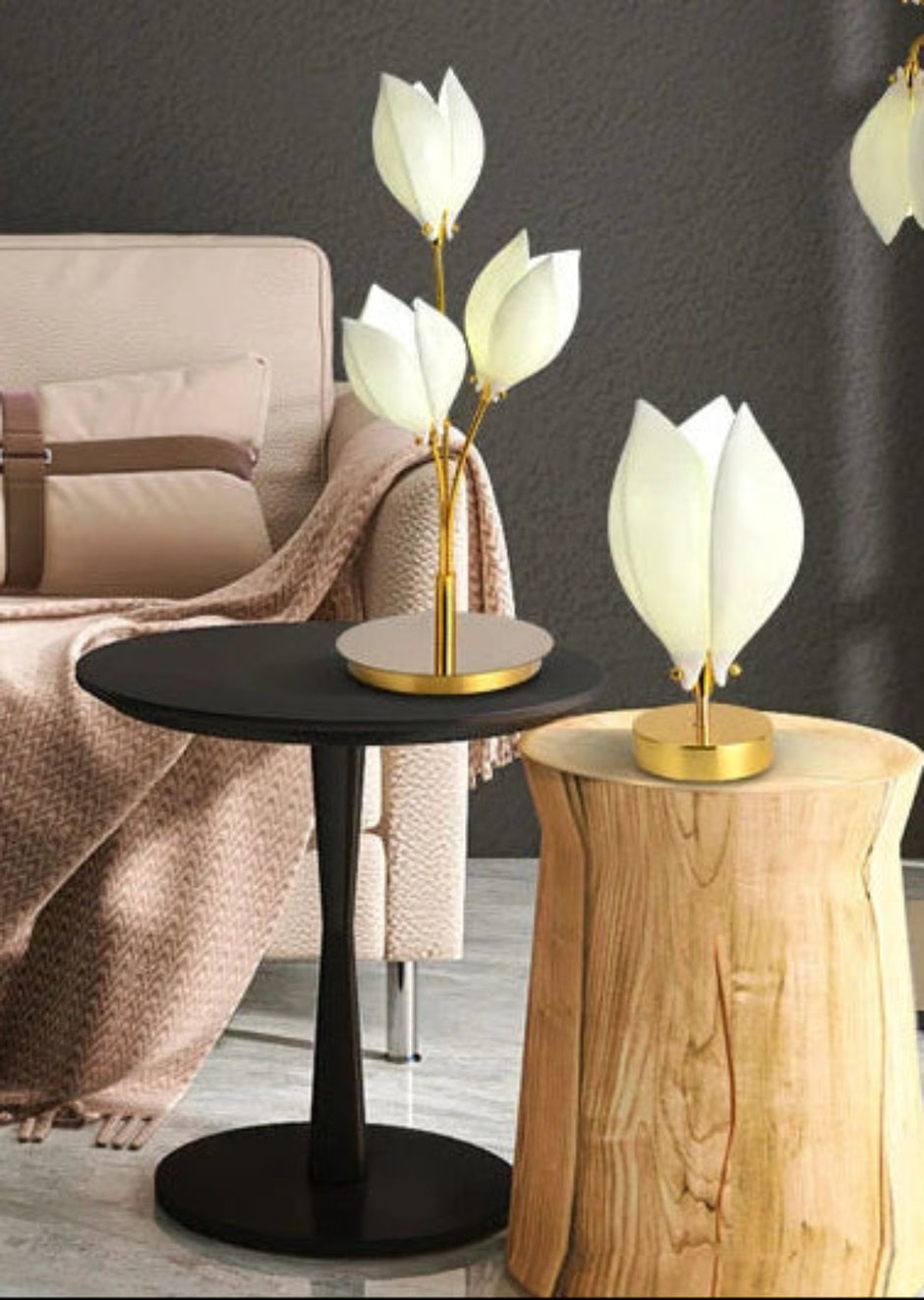 Flower Design LED Table Lamp For Bedroom / Ruchi