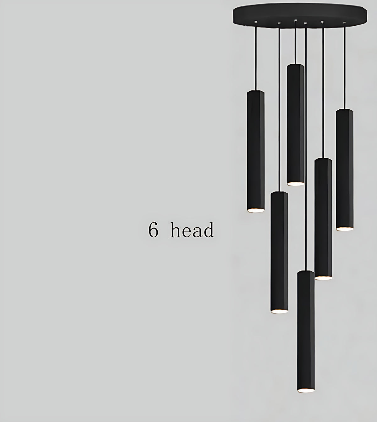 Black Modern LED Pendant Lighting / Ruchi