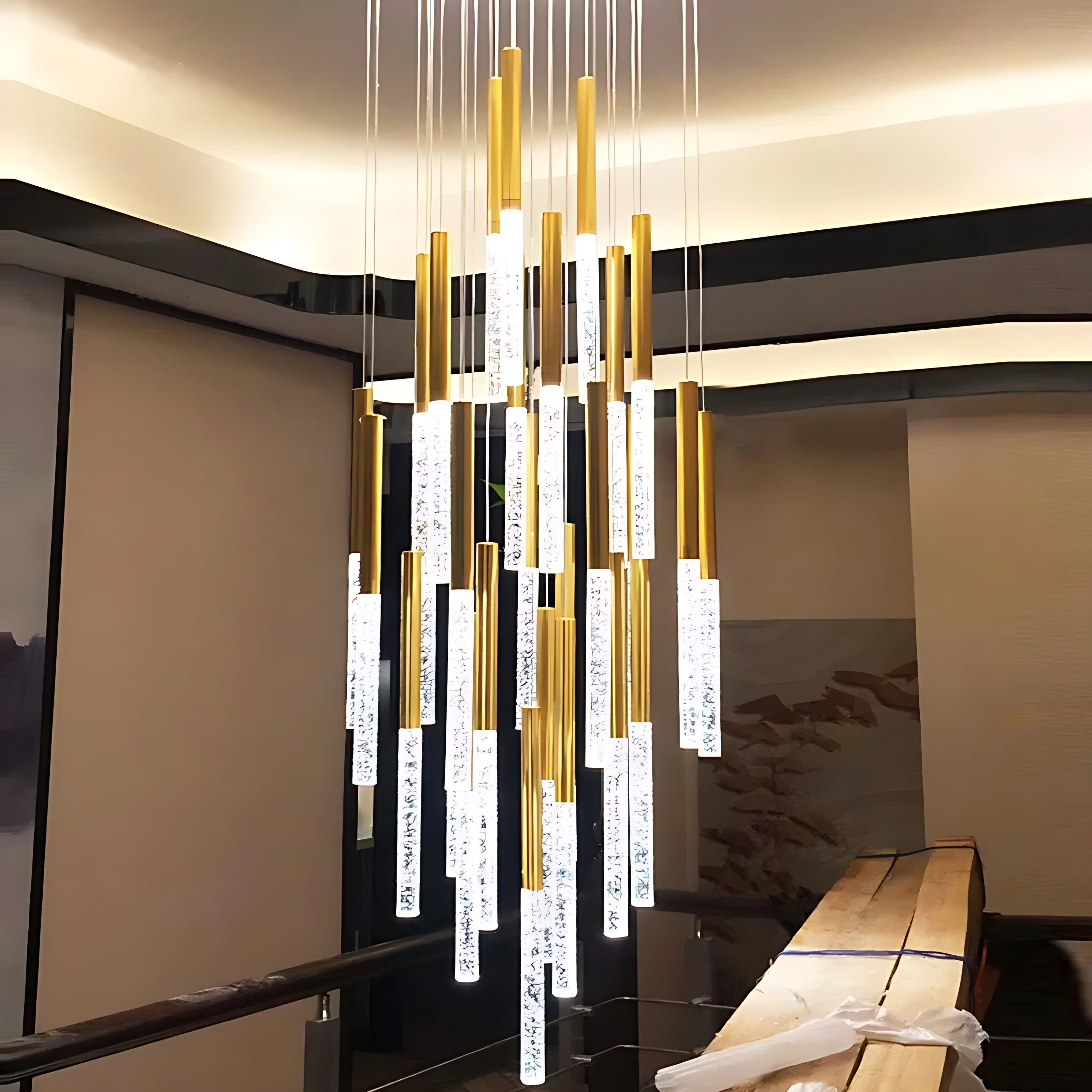 Large LED Multi Light Pendant Chandelier / Ruchi